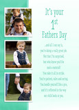 First Father's Day Photos 5x7 Folded Card