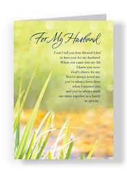 A Blessing of a Husband 5x7 Folded Card