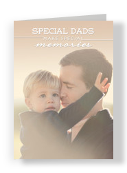 Special Dads Photo Card 5x7 Folded Card