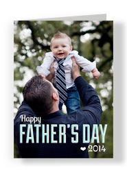 Photo Father's Day 2013 5x7 Folded Card