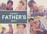 Modern Father's Day Photos 7x5 Folded Card