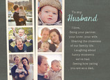 Husband Father's Day Photostrips 7x5 Folded Card