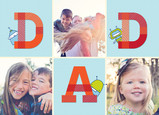 Dad Photos with Robots 7x5 Folded Card