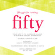 Milestone Birthday Invitation Red 4.75x4.75 Flat
