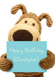 Boofle Birthday Sign 5x7 Folded Card