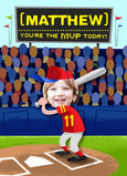 MVP Birthday with Photo 5x7 Folded Card