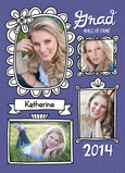 Grad Wall of Fame Frames 5x7 Folded Card