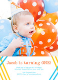 Line Art Photo Invitation 5x7 Flat Card