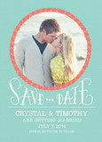 Nautical Inspired Photo Save-the-date 5x7 Flat Card