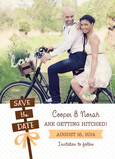 Signpost Design Photo Save-the-date 5x7 Flat Card