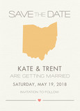 State Design Save-the-date 5x7 Flat Card