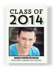 Class of 2013 Photo Grad Announcement 5x7 Flat Card
