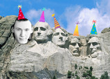 Mount Rushmore Birthday Photo 7x5 Folded Card