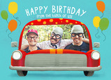 Birthday Clown Car from All of Us 7x5 Folded Card