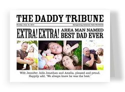 The Daddy Tribune Father's Day 7x5 Folded Card