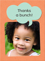 Photo Card with Speech Bubble 3.75x5.25 Folded Card