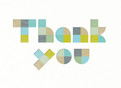 Modern Lettering Thank You 5.25x3.75 Folded Card