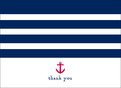 Nautical Theme Thank You 5.25x3.75 Folded Card