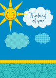 Sunshine Thinking of You 5x7 Folded Card