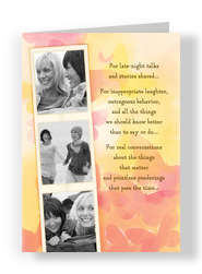 Friendship Photo Strip 5x7 Folded Card