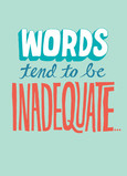 Words Lettering Design 5x7 Folded Card