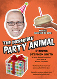 The Incredible Party Animal Invite 5x7 Flat Card