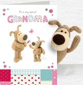 Boofle For Grandma card and plush 5x7 Folded Card