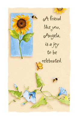 a friend like you friendship printable card blue