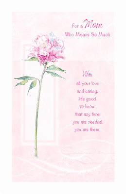 Thanks for Mom Greeting Card - Happy Birthday Printable 