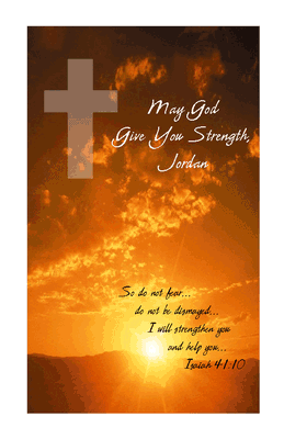 remember gods in charge greeting card encourage