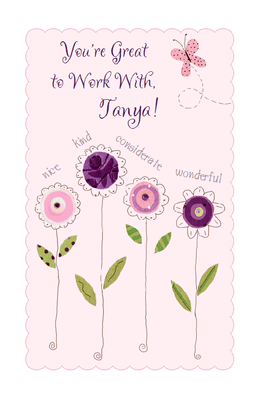 you love cards printable i With Great Greeting You're  Card to  Work Administrative