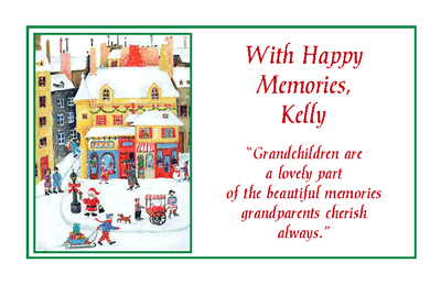 Gift of Grandchildren Greeting Card - Christmas Printable 