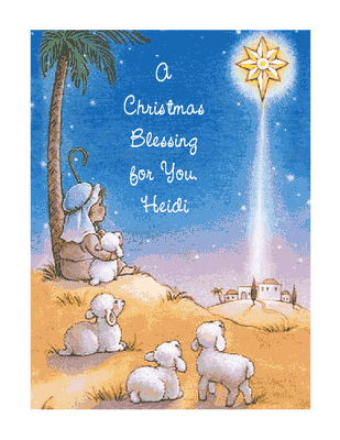 A Christmas Blessing Greeting Card - Christmas Printable 