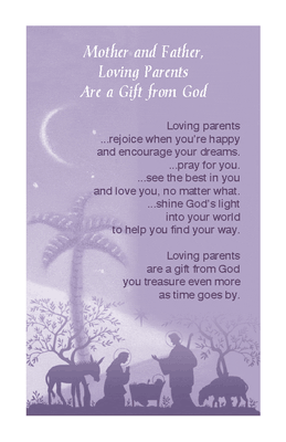 Loving Parents Greeting Card - Christmas Printable Card 