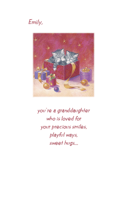 adorable granddaughter christmas printable card blue mountain ecards