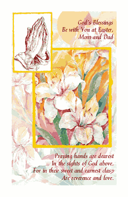 A Prayer for Mom and Dad Greeting Card - Easter Printable ...