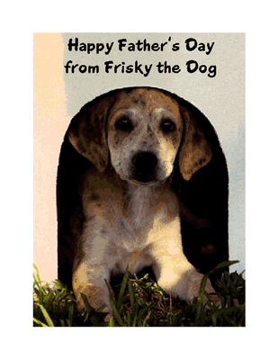 From the Dog Greeting Card - Father's Day Printable Card | American