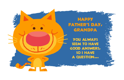 Download Grandpa Has the Answers Greeting Card - Father's Day ...