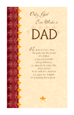 Only God Can Make a Dad Greeting Card - Father's Day 