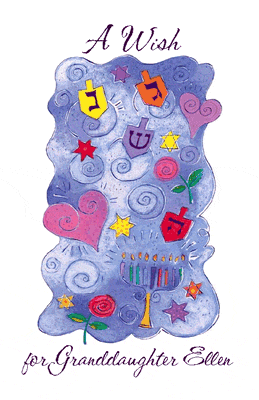 special granddaughter hanukkah printable card blue mountain ecards
