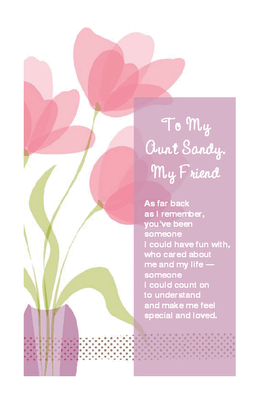 My Aunt, My Friend Greeting Card - Mother's Day Printable 
