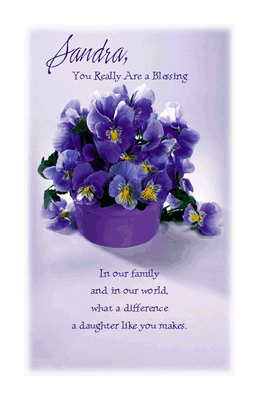 Daughter Is a Blessing Greeting Card - Mother's Day ...