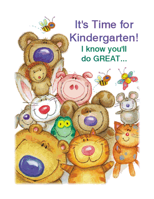 Kindergarten Greatness Greeting Card - Congratulations 