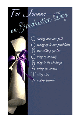 Congrats! Greeting Card - Graduation Printable Card 