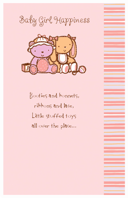 It's a Girl! Greeting Card - Baby Shower Printable Card ...