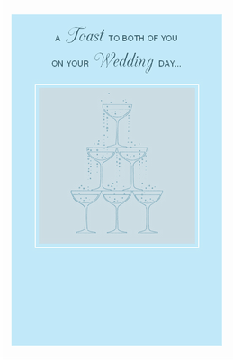 A Toast to the Bride and Groom Greeting Card - Wedding