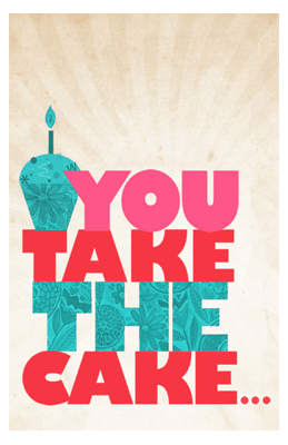 You Take the Cake Greeting Card - Happy Birthday Printable Card ...