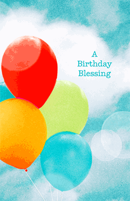 Birthday Blessing Greeting Card - Happy Birthday Printable Card ...