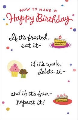 Birthday Rules Greeting Card - Happy Birthday Printable Card | American ...