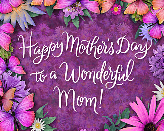 "Mother's Day Butterflies Interactive" | Mother's Day eCard | Blue